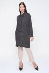 Siyah Yarım Patlı Örme Tunik - 2