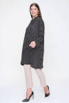 Siyah Yarım Patlı Örme Tunik - 5