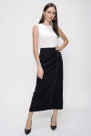 Siyah Deri Biyeli Etek - 2