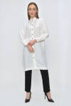 Beyaz Hakim Yaka Tunik - 4