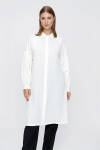 Ekru Kolları Büzgü Detaylı Tunik - 4