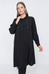 Siyah Pilise Tunik - 1