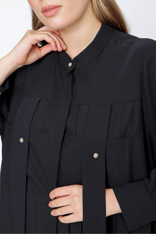Siyah Pilise Tunik - 5