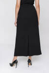 Siyah Kemeri Güpür Detaylı Etek - 6