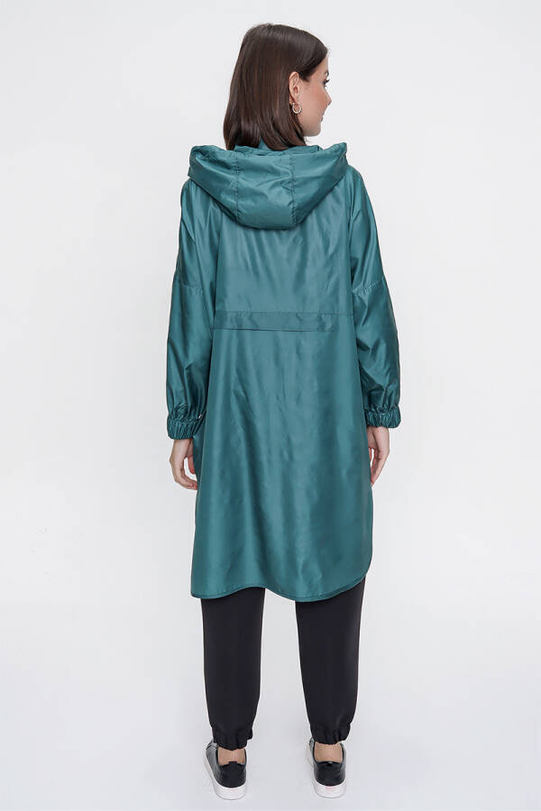 Nefti Kapüşonlu Üstten Giyilen Yağmurluk - 6