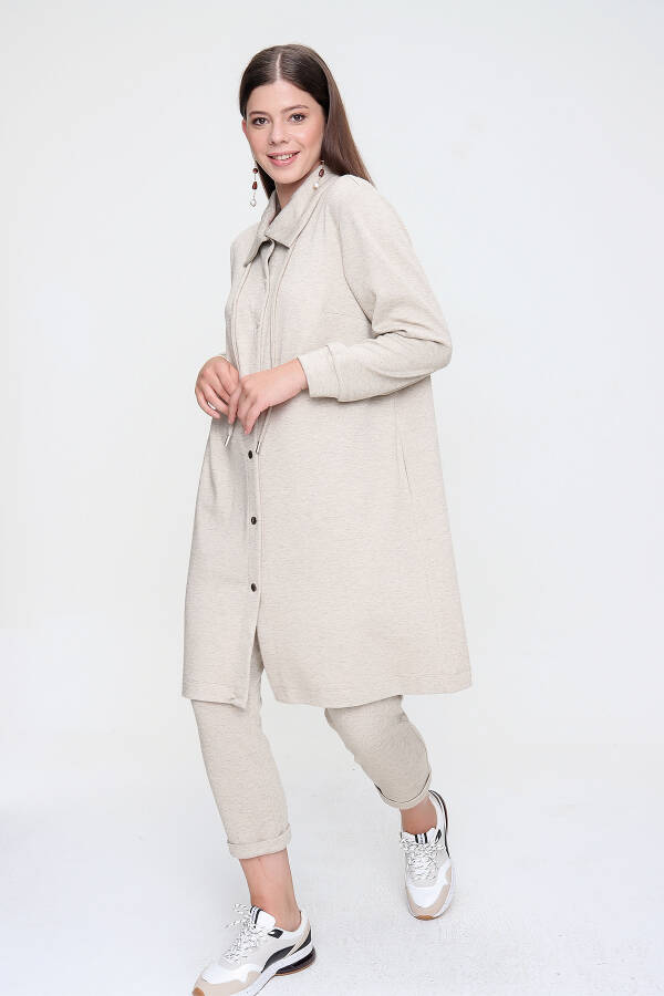 Bej Melanjlı Örme Kap - 3