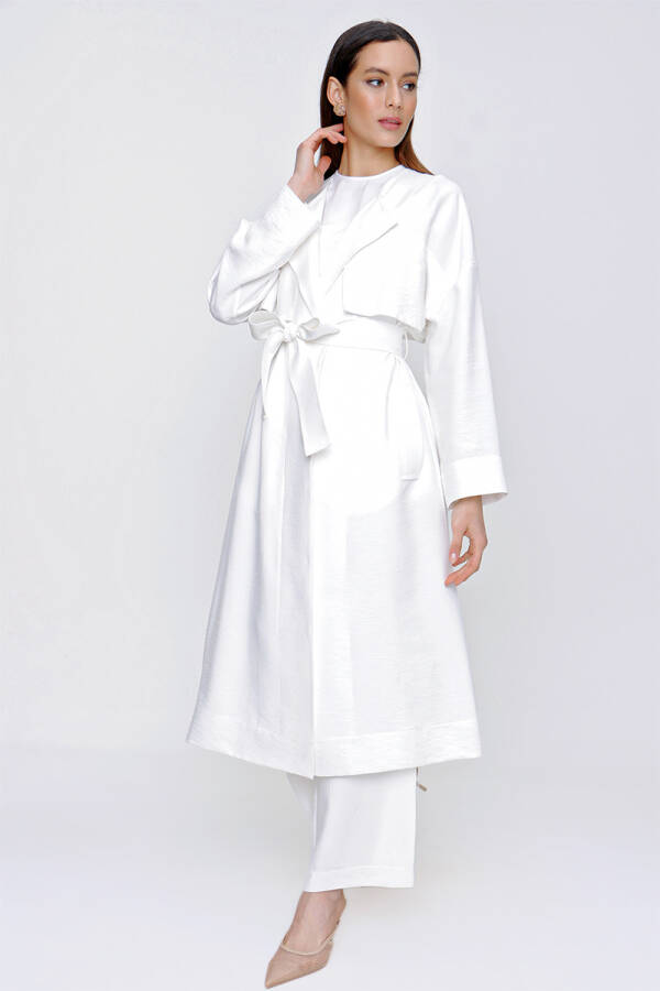 Ekru Rüzgarlık Detaylı Kap - 3