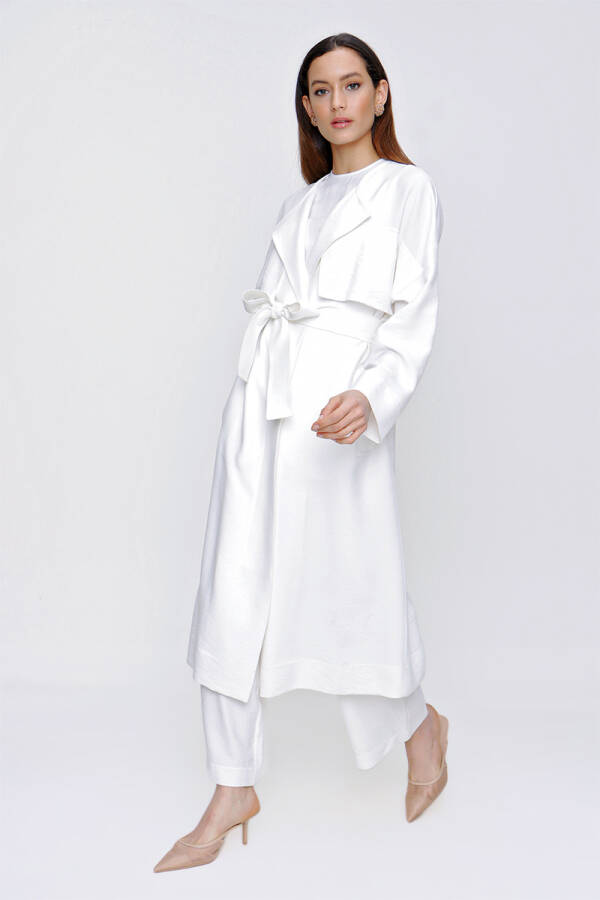 Ekru Rüzgarlık Detaylı Kap - 4