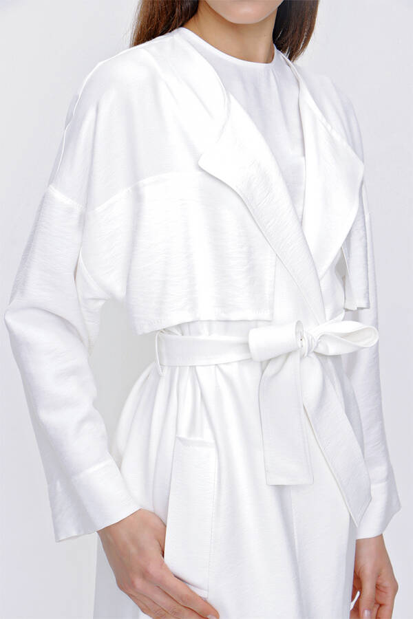 Ekru Rüzgarlık Detaylı Kap - 5