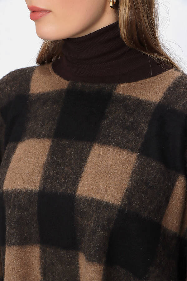 Taba Ekose Desen Pelerin - 5