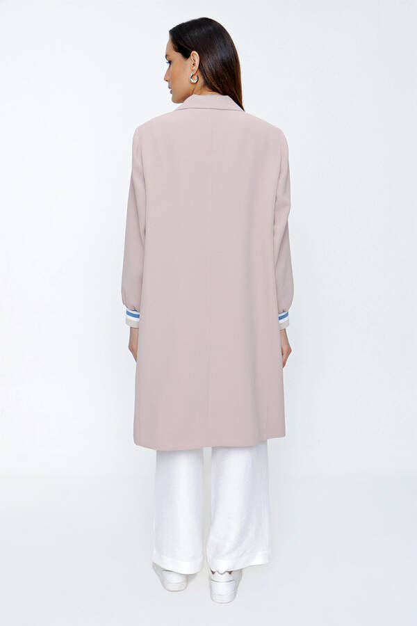 Bej Ribana Detaylı Kap - 5