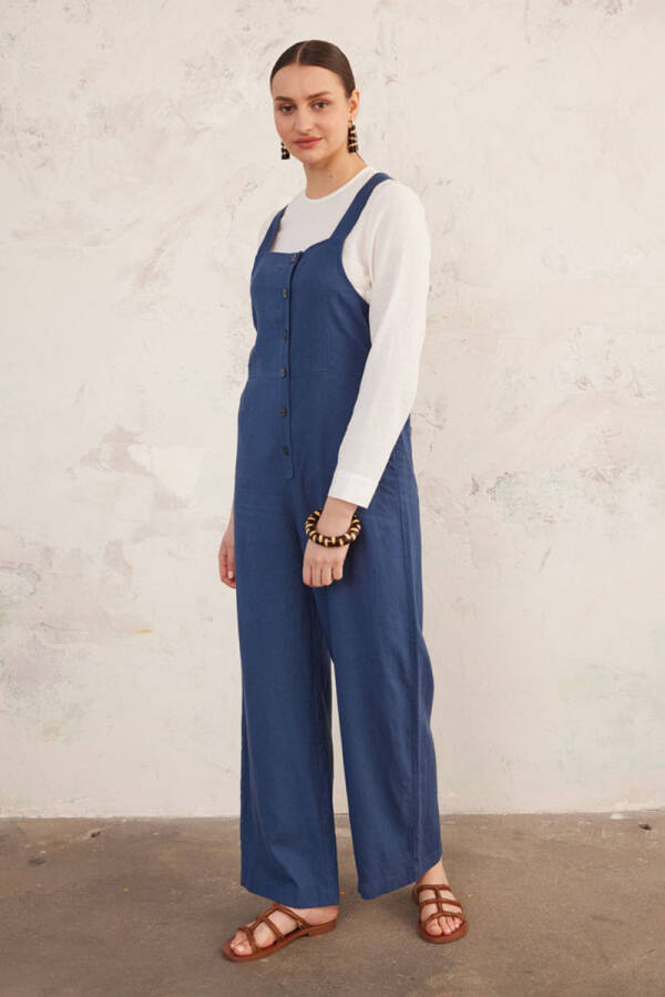 İndigo Keten Saloped - 4