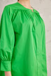 Yeşil Robadan Büzgülü Cotton Bluz - 5