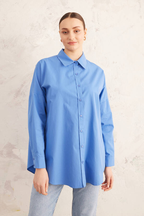 Mavi Cotton Bluz - 5