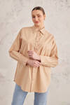 Bej Cotton Bluz 