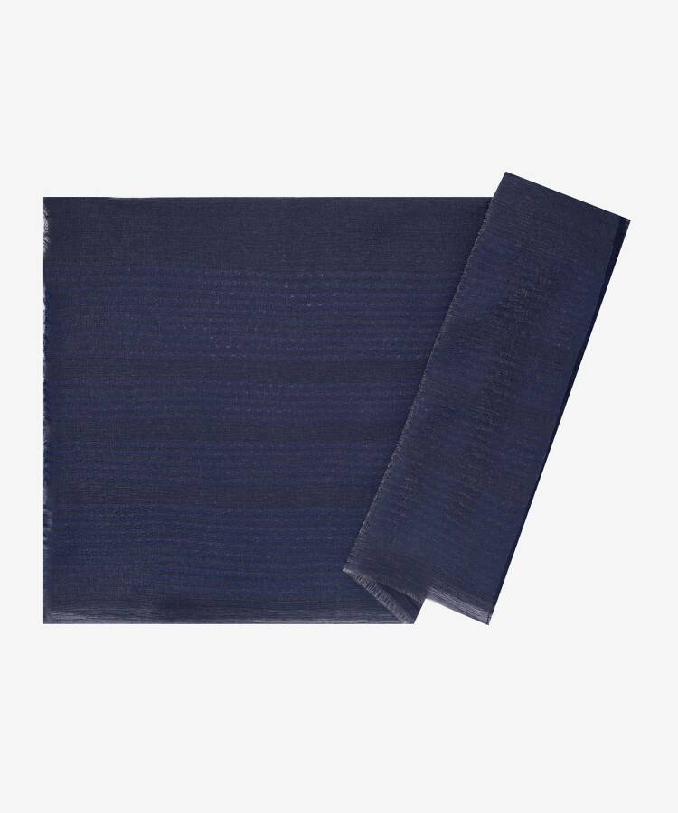 Lacivert 75X190 CM Çizgili Stil Şal - 1