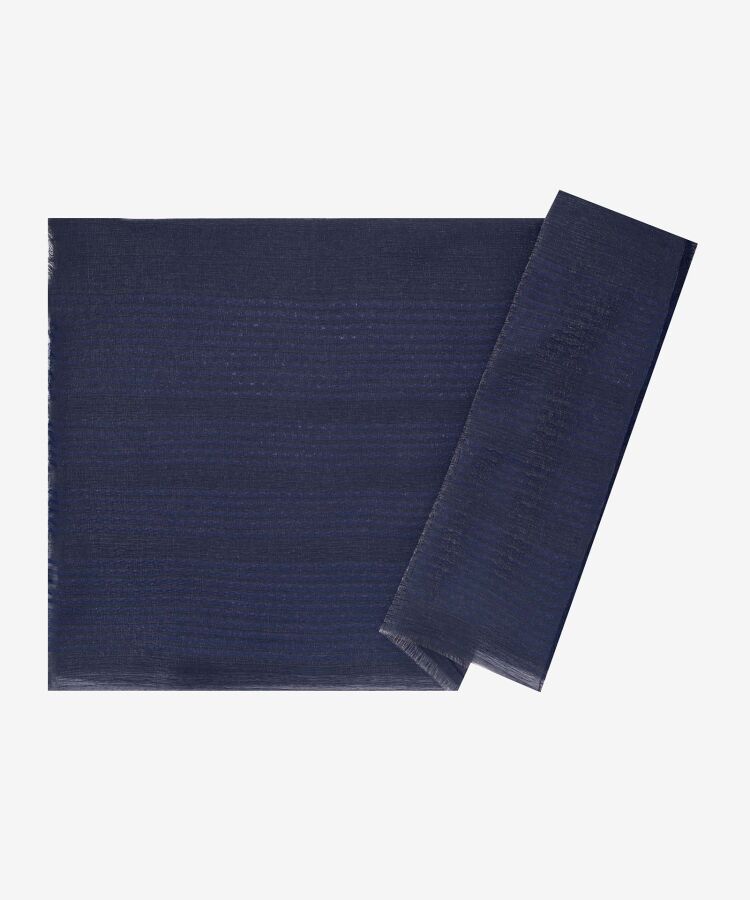 Lacivert 75X190 CM Çizgili Stil Şal - 1