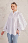 Beyaz Cotton Bluz - 4
