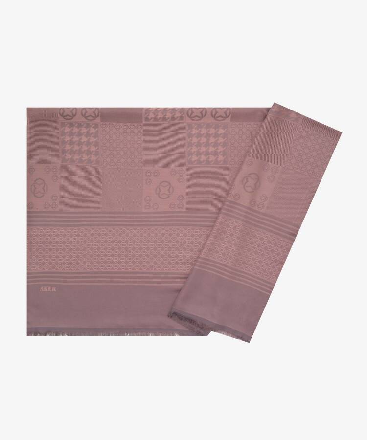 Renkli 70X190 2020400 Jakarlı Patchwork Şal - 1