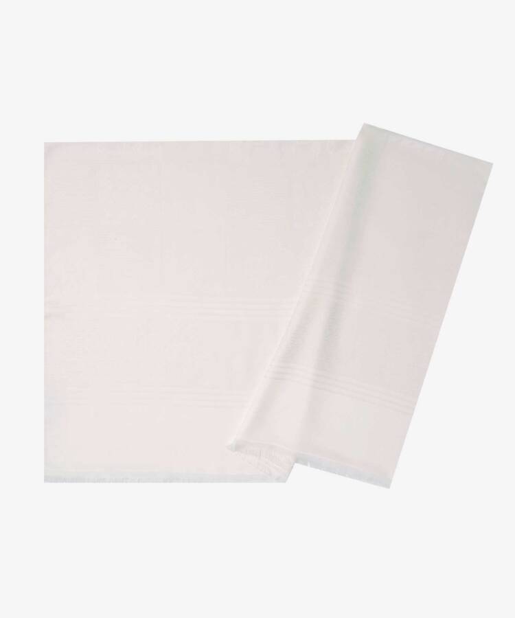 Ekru 70X190 2020400 Jakarlı Patchwork Şal - 1