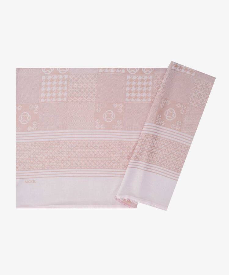 Renkli 70X190 2020400 Jakarlı Patchwork Şal - 1