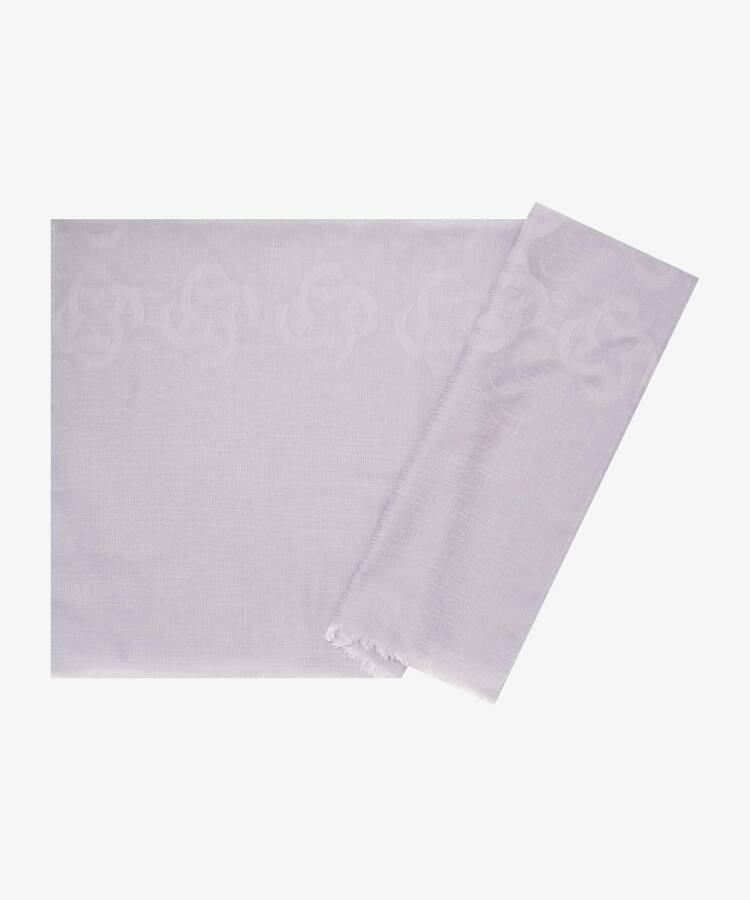 Gri 75X190 CM Antik Monogram Şal - 1