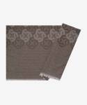 Vizon Polyester Püsküllü Dikdörtgen Monogram Desenli Şal 
