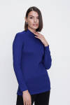 Saks Yarım Balıkçı Triko Bluz - 2