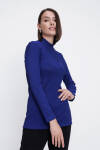 Saks Yarım Balıkçı Triko Bluz - 5