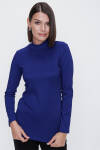 Saks Yarım Balıkçı Triko Bluz - 6