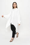 Ekru Asimetrik Bluz - 2