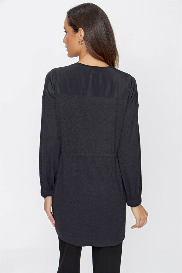 Antrasit Garnili Fermuarlı Tween set - 5