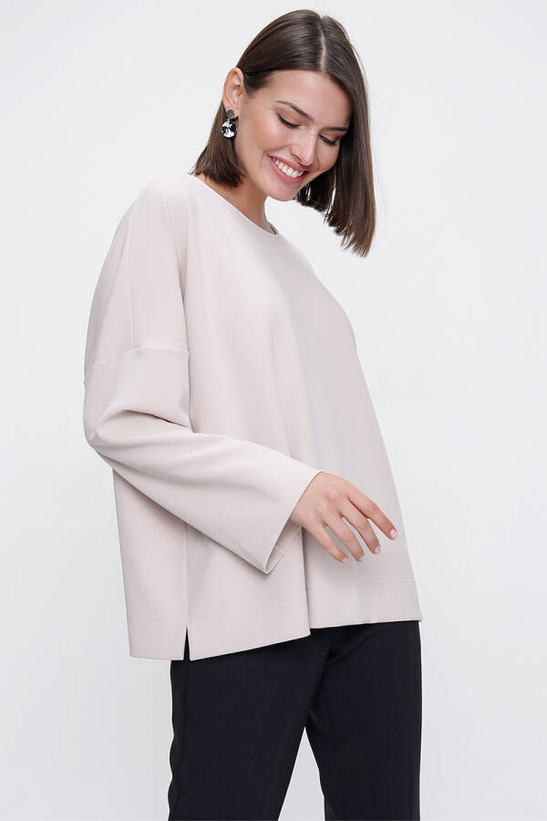 Taş Rahat Kesim Örme Bluz - 2