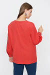 Mercan Keten Bluz - 6
