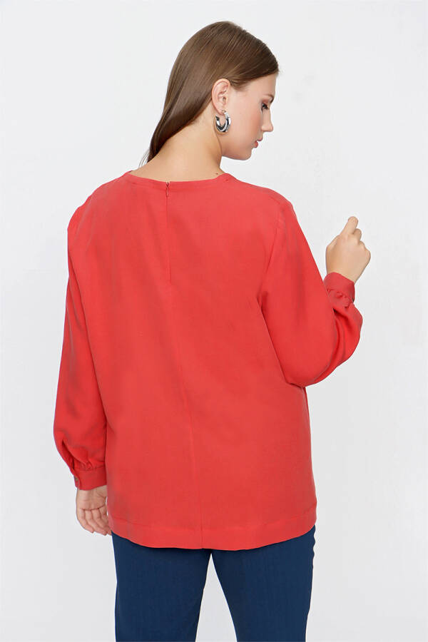 Mercan Keten Bluz - 6