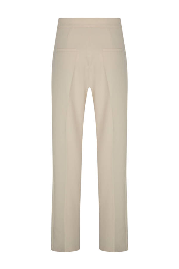 Ekru Paçası Yırtmaçlı Pantolon - 2