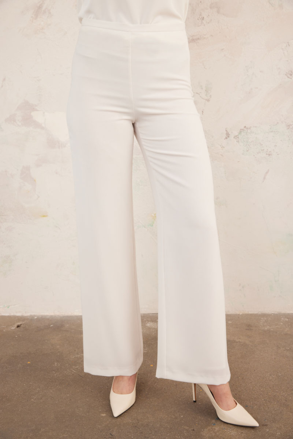 Taş İnce Kemer Yandan Fermuarlı Pantolon - 4