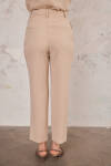 Camel Geniş Kemerli Havuç Kesim Pantolon - 4