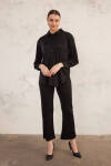 Siyah Örme Pantolon - 3