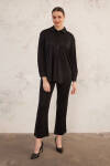 Siyah Örme Pantolon - 4