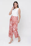 Tarçın Batik Desen Rahat Kesim Pantolon - 2
