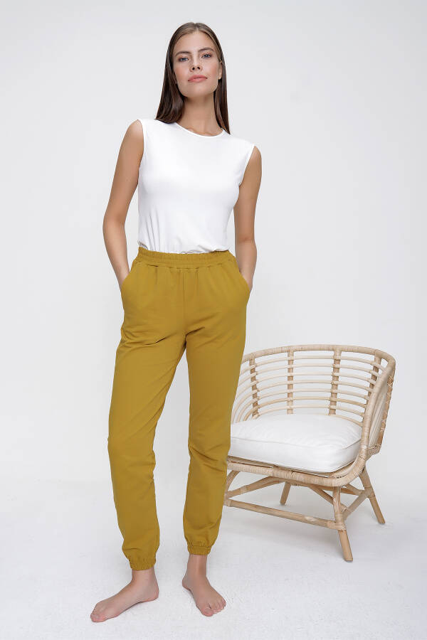 Yeşil Rahat Kesim Eşofman Altı - 4