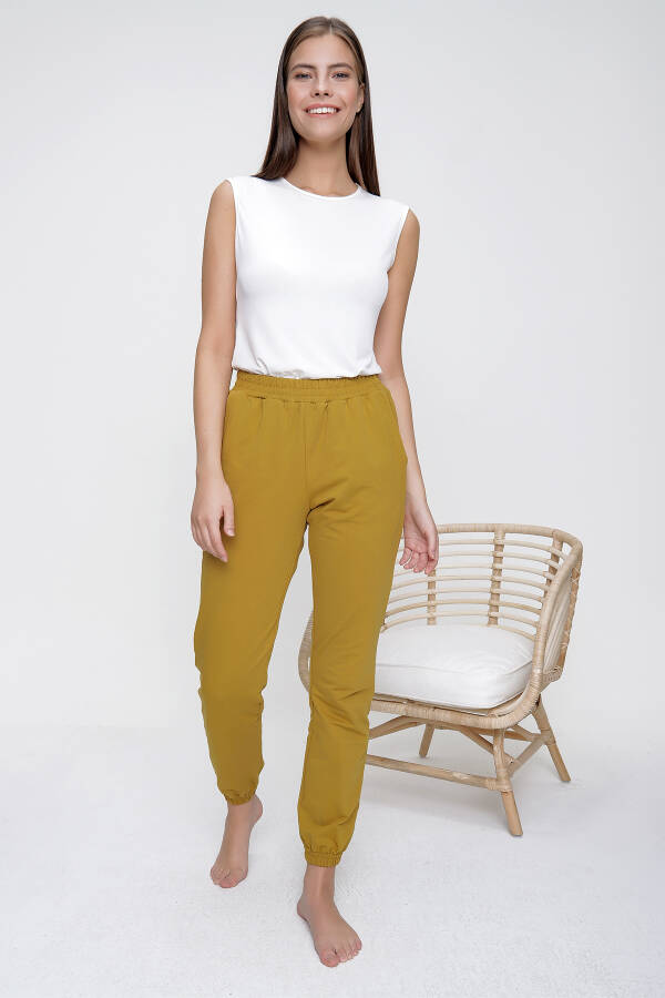 Yeşil Rahat Kesim Eşofman Altı - 5