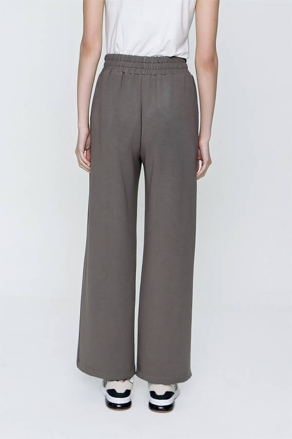 Haki Geniş Paça Spor Pantolon - 6