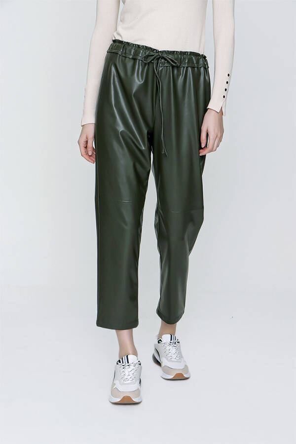 Haki Beli Lastikli Pantolon - 2