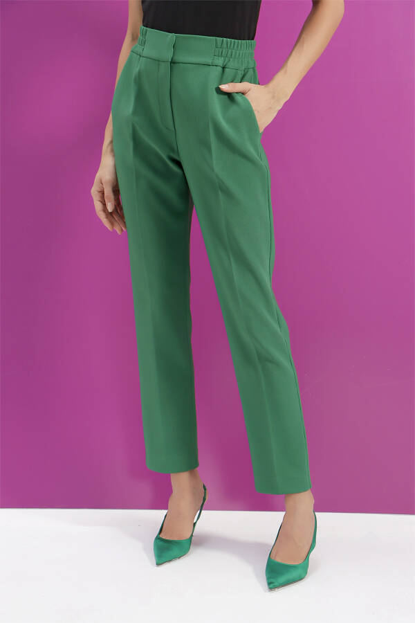 Yeşil Rahat Kesim Pantolon - 3