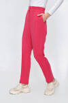 Fuşya Beli Lastikli Pantolon - 4