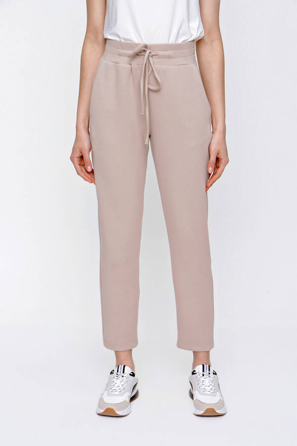 Bej Cepli Spor Pantolon - 4