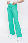 Yeşil Fitilli Örme Pantolon - 4
