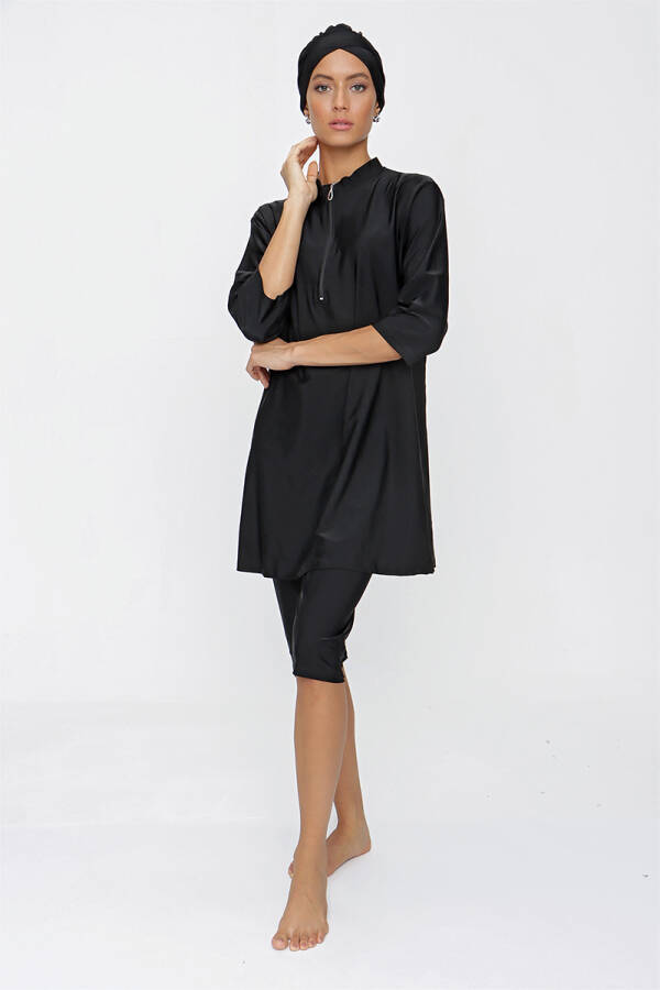 Siyah Basic Tesettür Mayo - 1